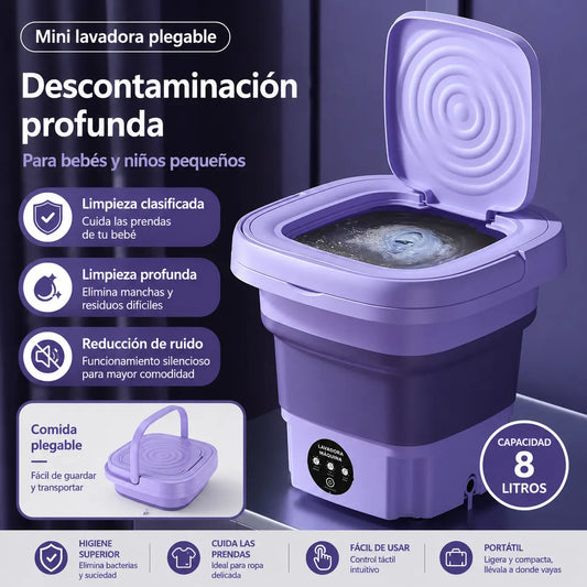 TurboWash Go - Mini Lavadora Portátil
