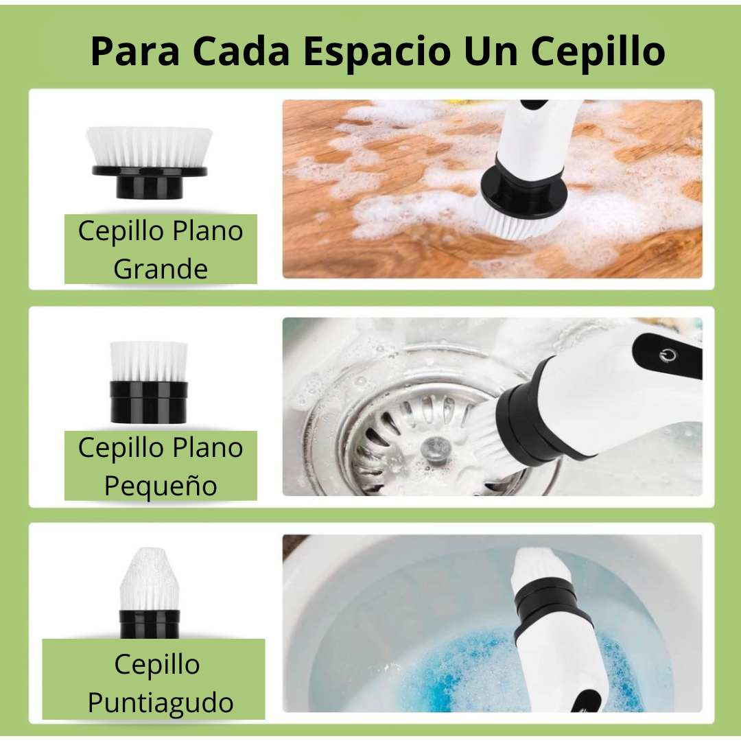 Cepillo Eléctrico Recargable Para Limpieza