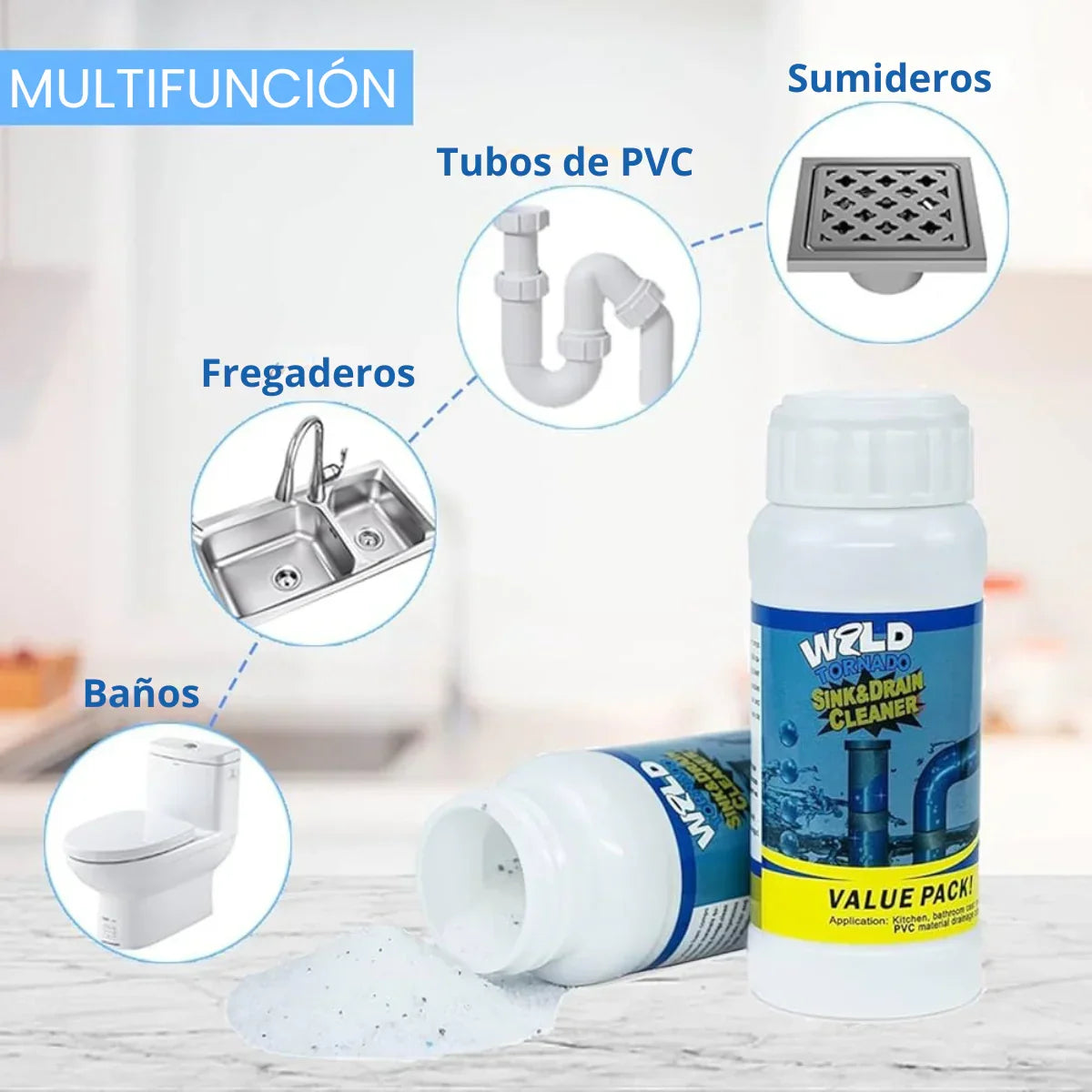 Destapador De Cañerias Wild Tornado