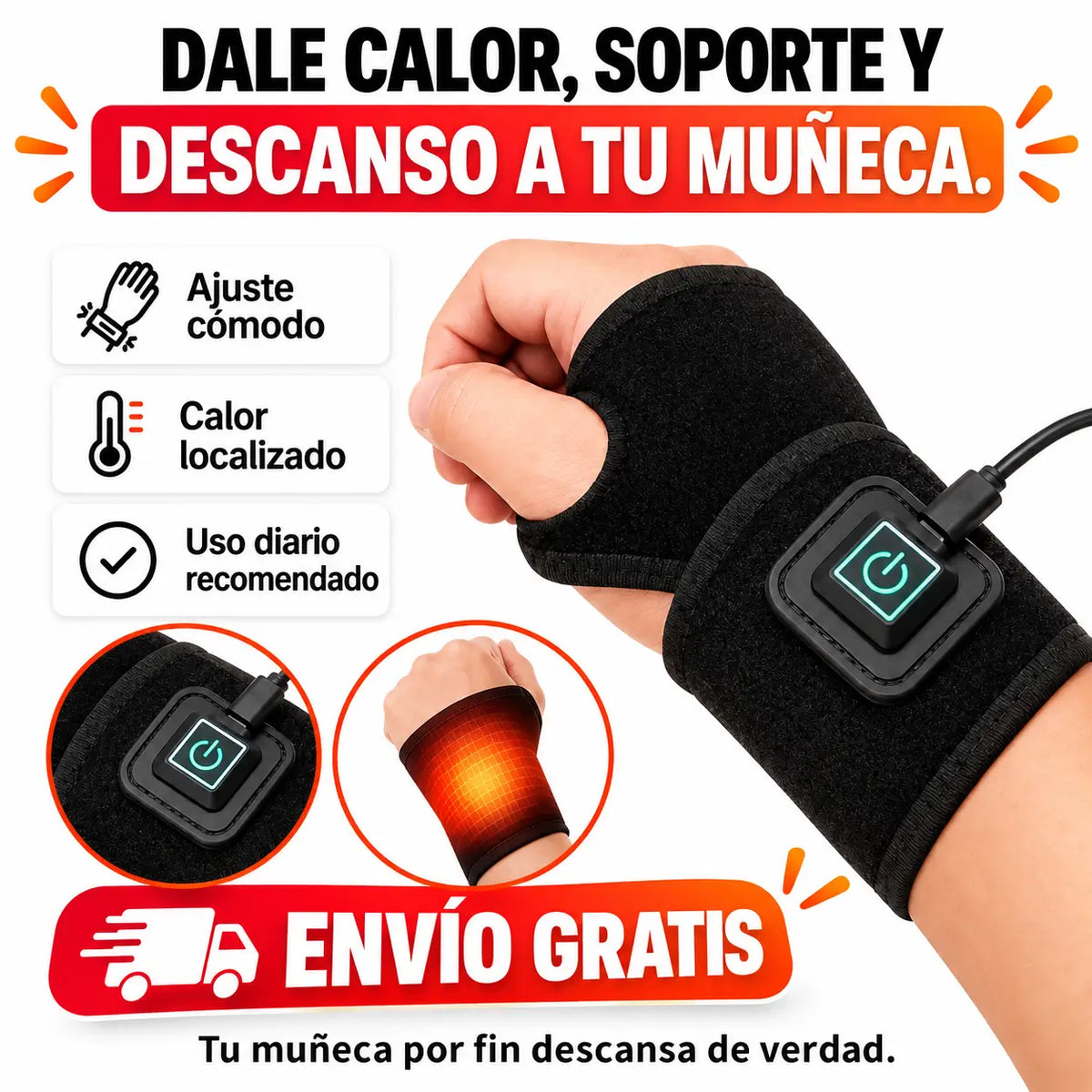 WristWarm Pro - Calor Para Tu Muñeca Cansada