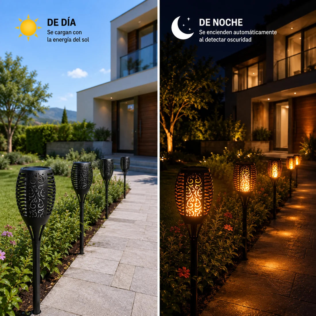 SolarTorch 4 - Ambiente Cálido Sin Cables