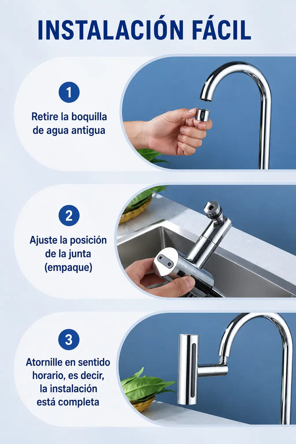 Hydroflex 360, Llave Lavaplatos